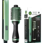 Combo Cepillo Secador Plancha Aguacate