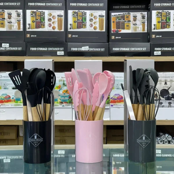Set Utensilios De Cocina En Silicona 12
