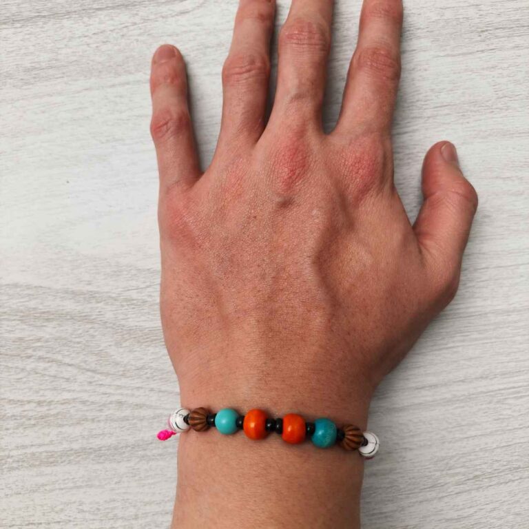 Manilla Aura Coral Artesanal 2