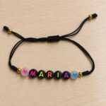 Manilla Nombre & Corazones Personalizada Especial 9