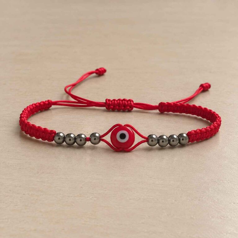 Manilla Ojo Protector Artesanal Carmesi 1