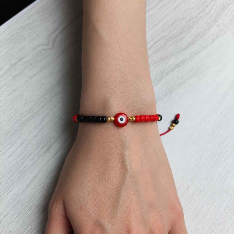 Manilla Ojo Turco Roja y Negra 2